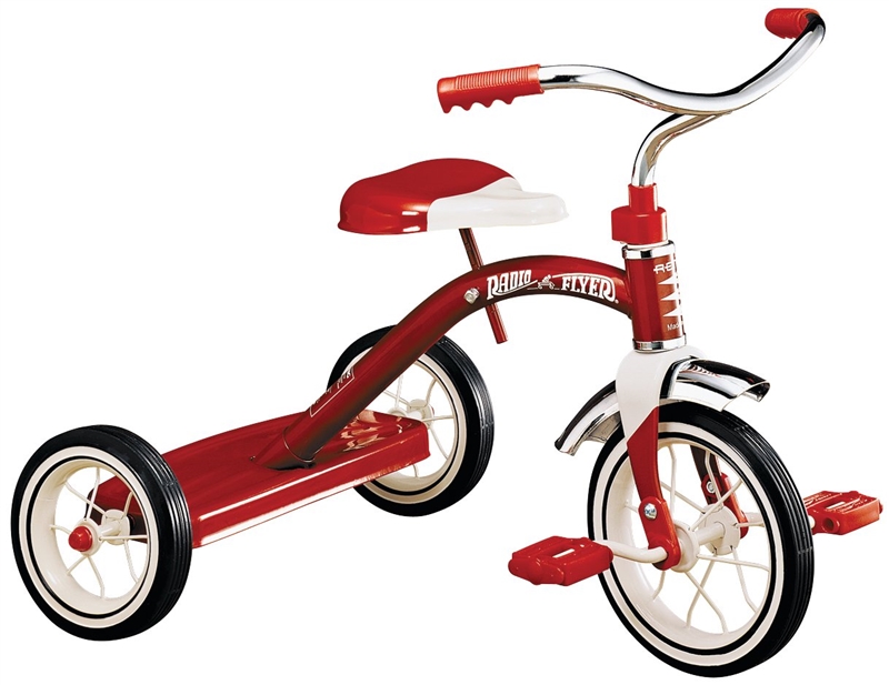 Radio Flyer 34B Tricycle, 2 to 4 years, Steel Frame, 10 x 1-1/4 in