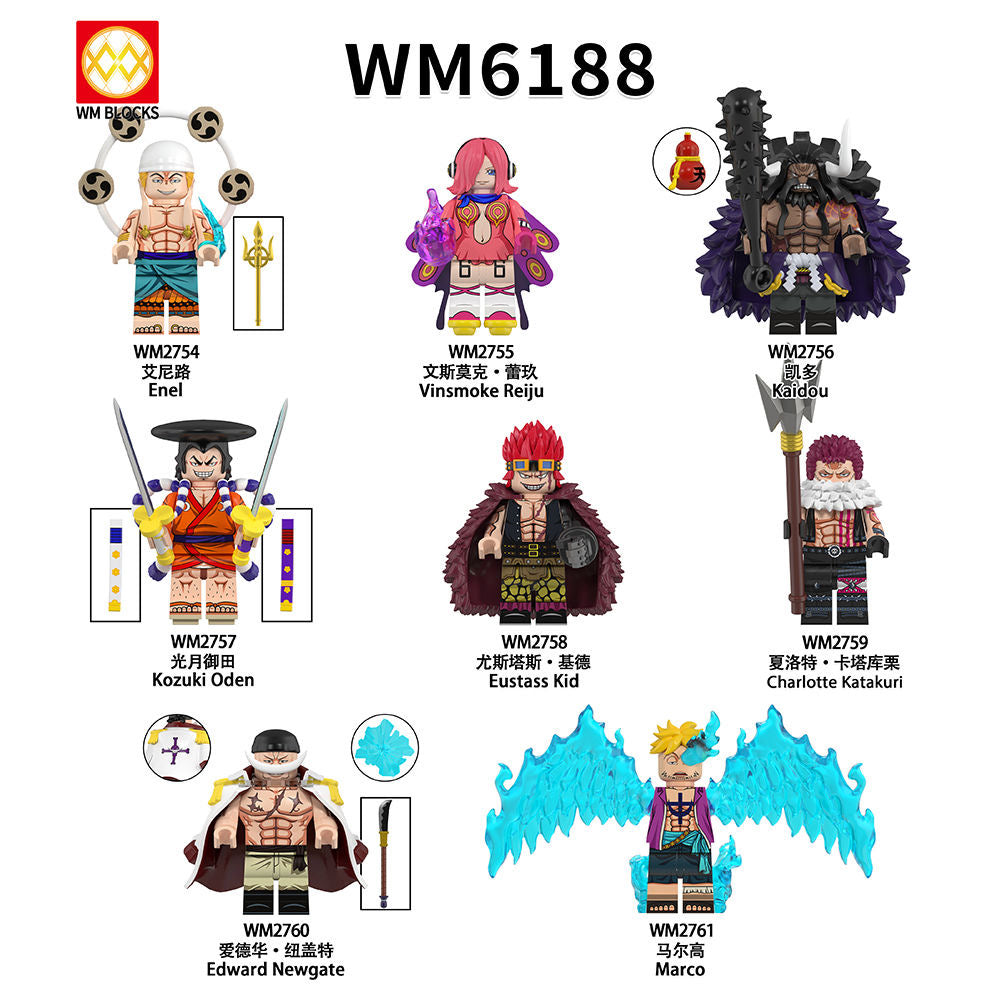 WM6188 One Piece Enel Kaidou Kozuki Oden Minifigs – INGBRICKS