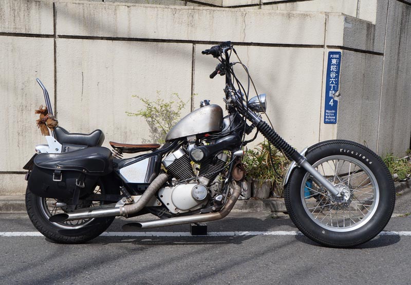 ビラーゴ250フォークジョイント150mm 延長 Φ33延長スタンド