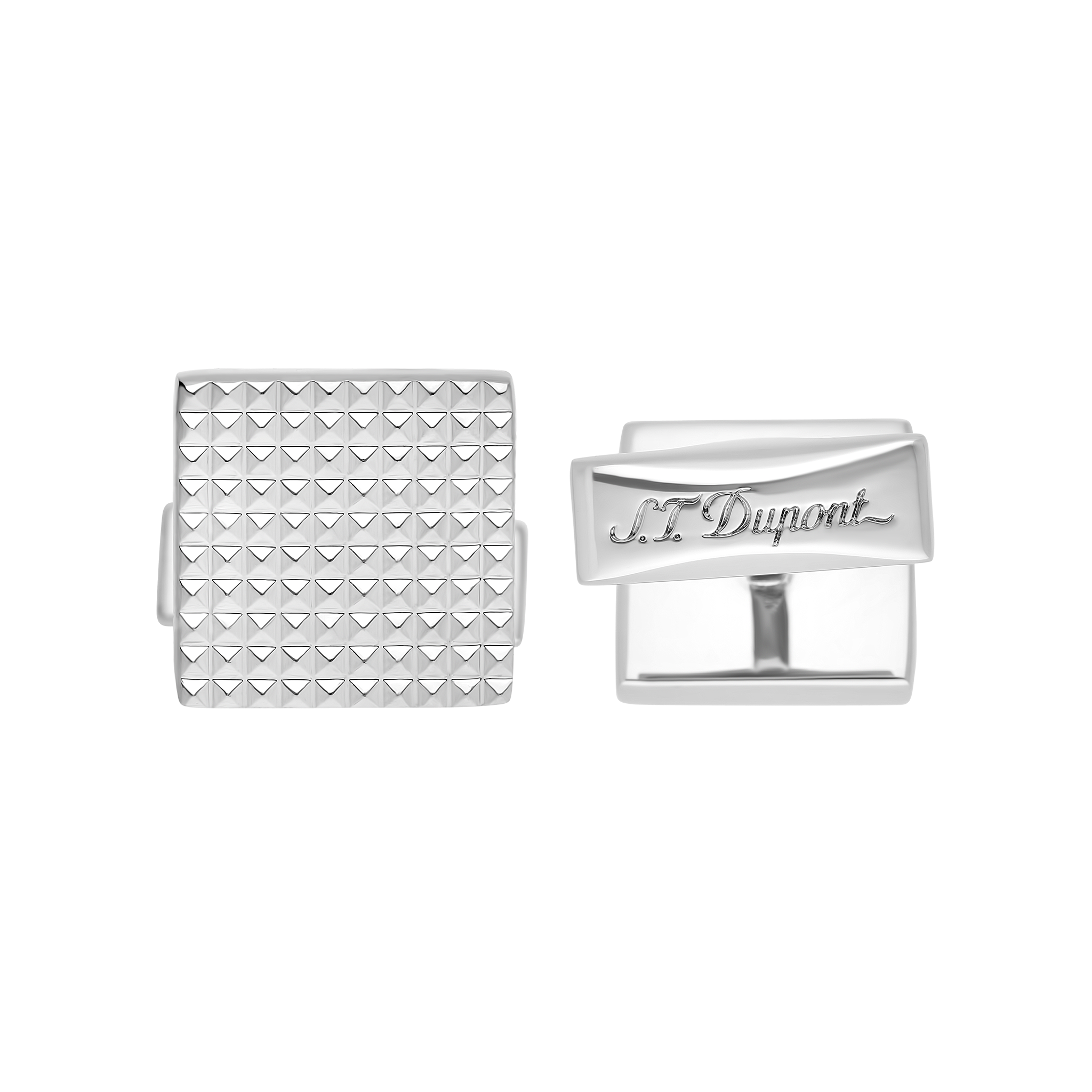 カフリンクス スクエア ダイヤモンドヘッド パラディウム | S.T.