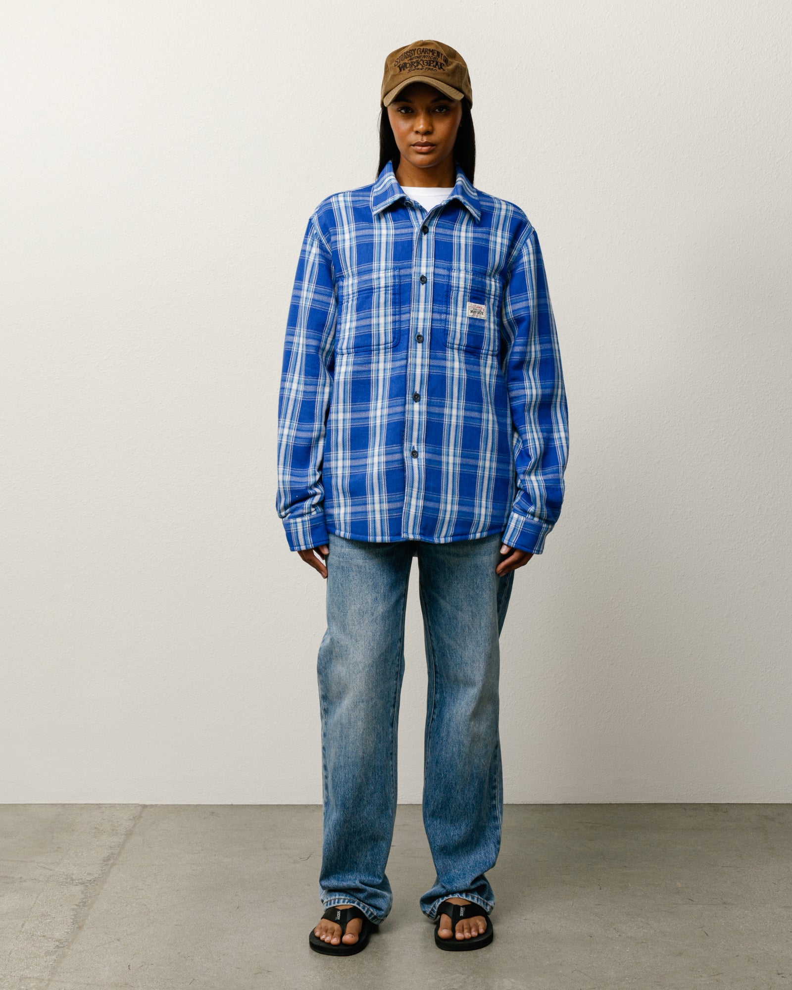 Lau Plaid Shirt Jacket – Blue | Tops & Shirts | Stüssy Japan
