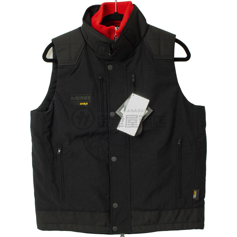 ニックス(KNICKS) コーデュラ 防寒ベスト ブラック/レッド 12504