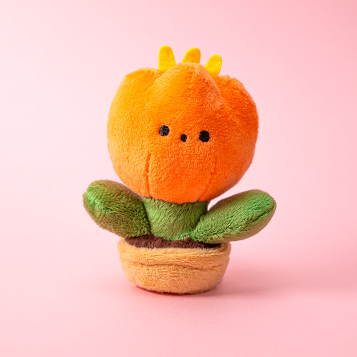 Tulip stuffed toy key chain/Orange/Haruna Sudo