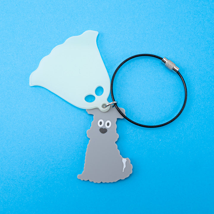 Acrylic keychain / ghost/dog / umao