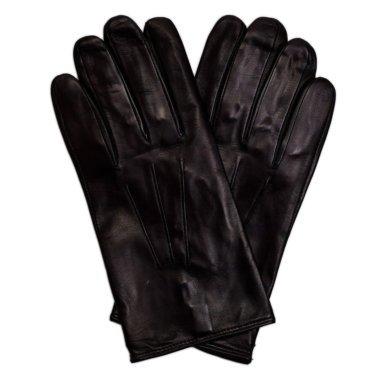Sovereign Grade Dark Brown Napa Leather Gloves, Silk Lined