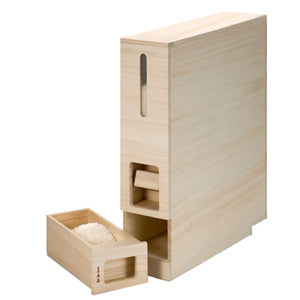 味1281 桐・米びつ縦型 5kg用 – 日本橋 木屋