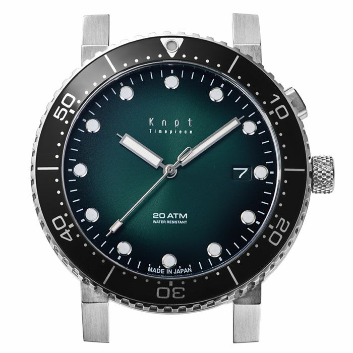 Knot SAC-40SSVGN 腕時計 メンズ 自動巻き グリーン 日本製 40mm 防水