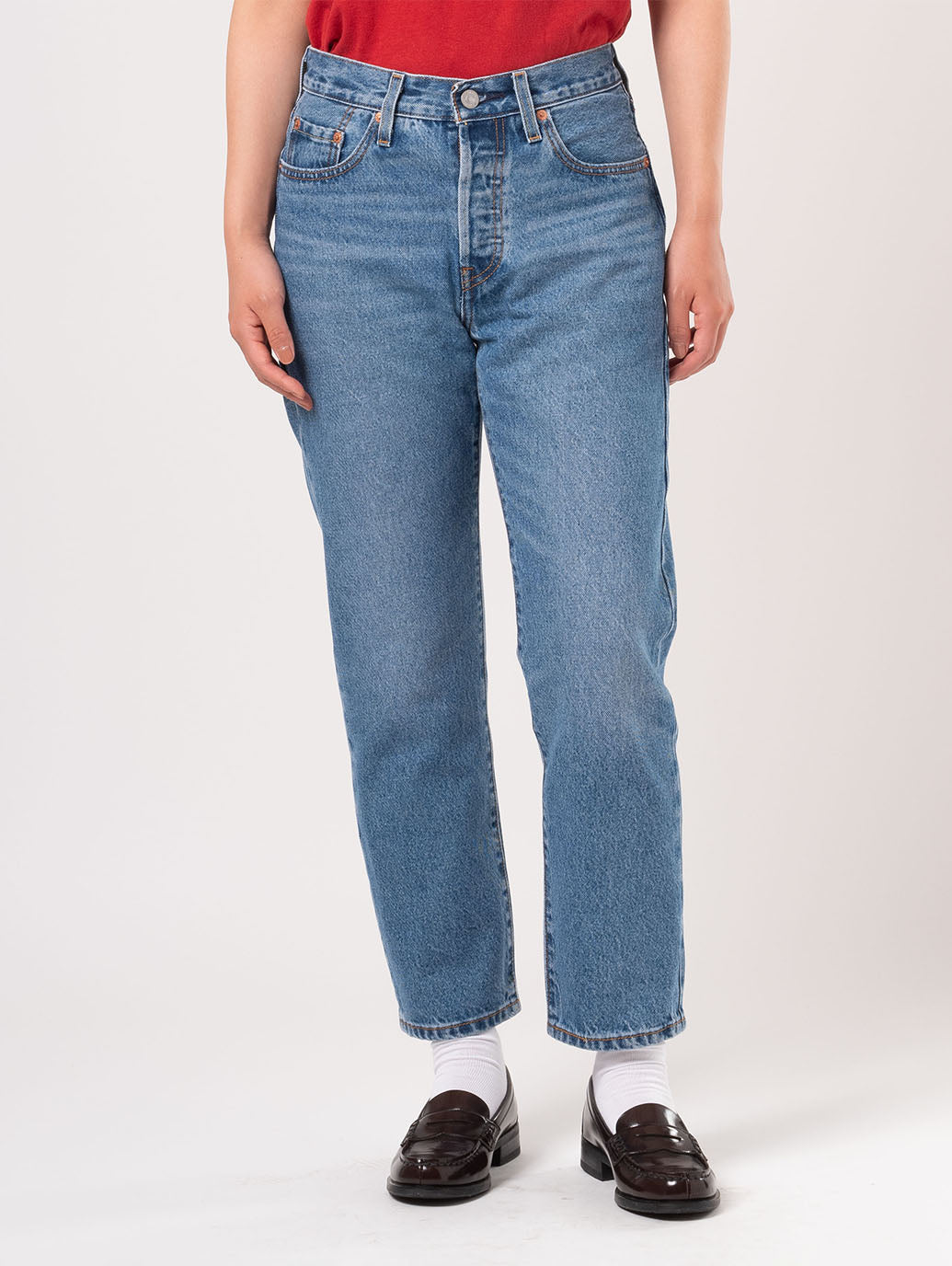 501® CROP ジーンズ ミディアムインディゴ – リーバイス®公式