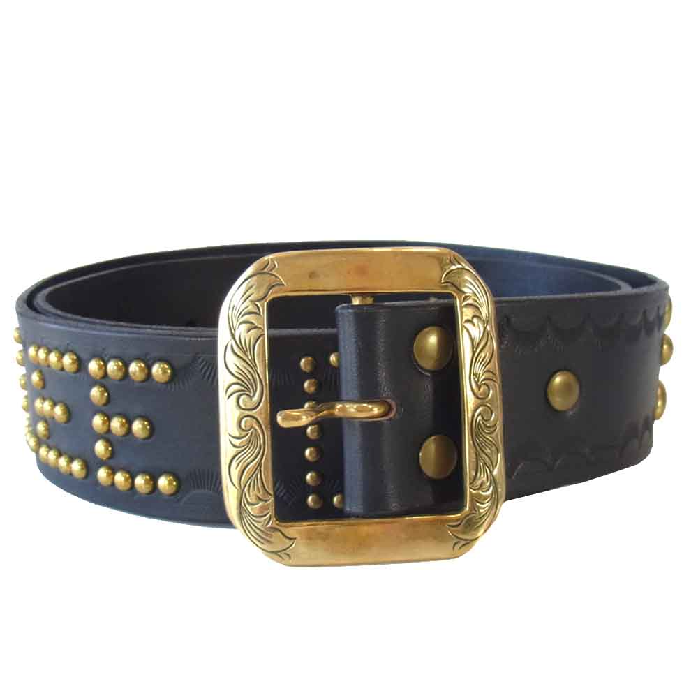 CALEE キャリー Japan style studs leather belt スタッズ ベルト