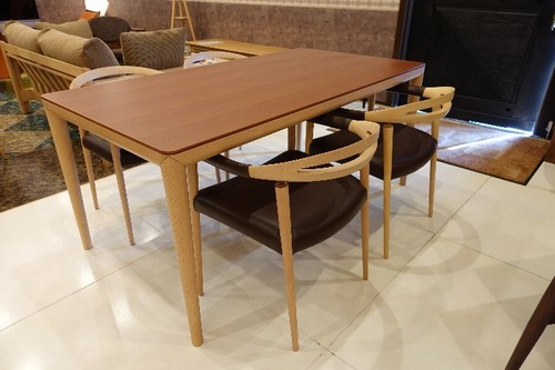 日進木工・Nシリーズ・ダイニング5点セット・SOLA : 住賓館(じゅうひん