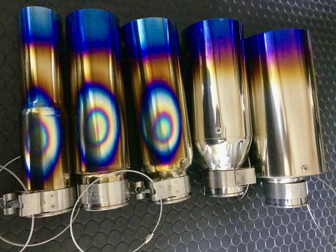 その-② モリモリ管チタン 出口青焼きのデザイン : 3Q/Cars（ 3Q自動車