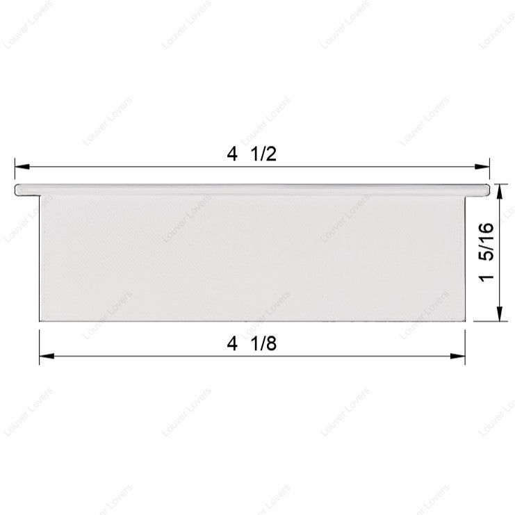 4 1/8 Wide 1 5/16 Tall Replacement Slats For Louvered Vent