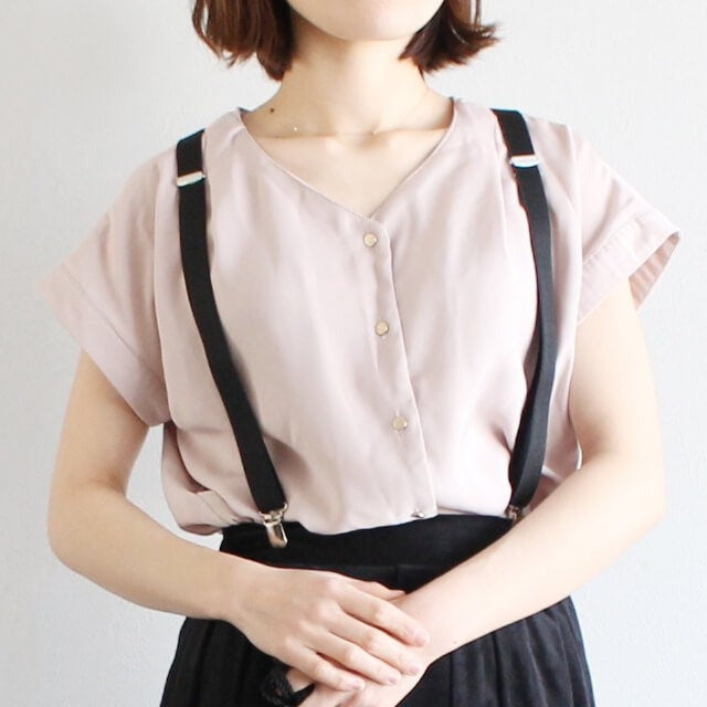 選べる16色 × S M L の3サイズ サスペンダー X型 幅20mm｜ゴムベルト