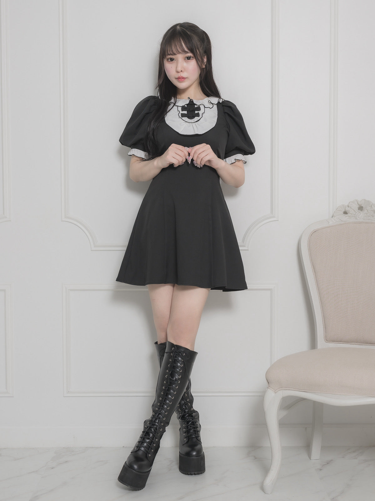 フリルヨークドーリーワンピース – pium