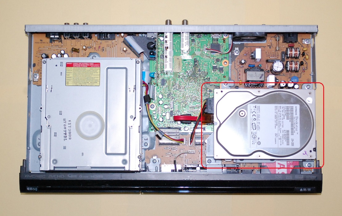 パナソニック DIGA ハードディスクレコーダー DMR-XP12 ハードディスク