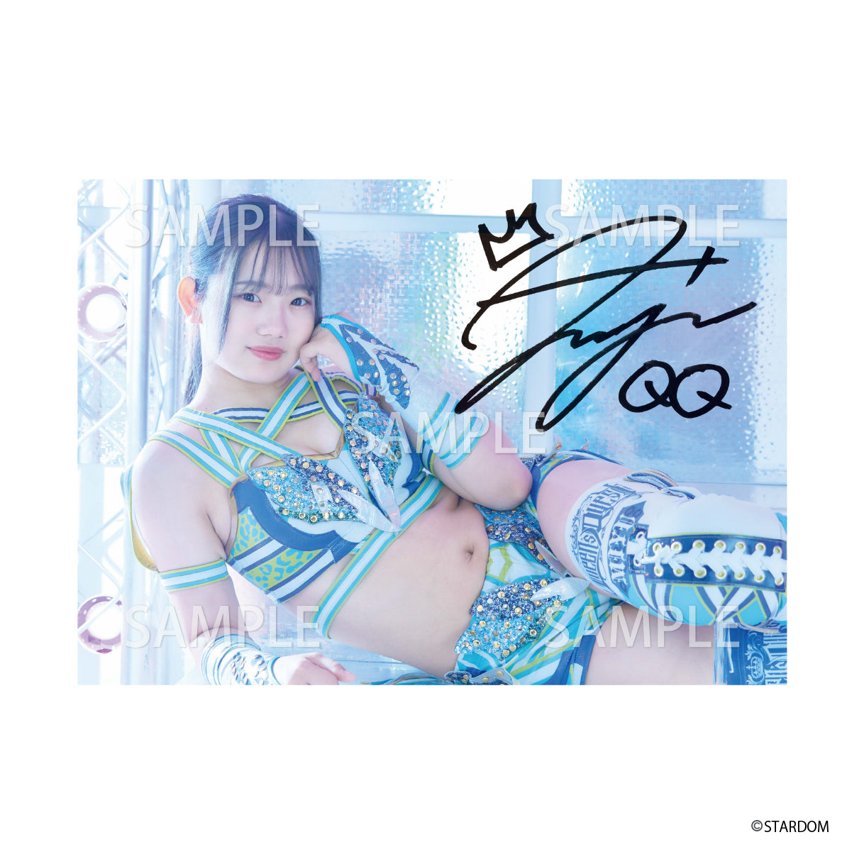 女子プロレス スターダム 天咲光由 直筆サイン入り記念フォトフレーム