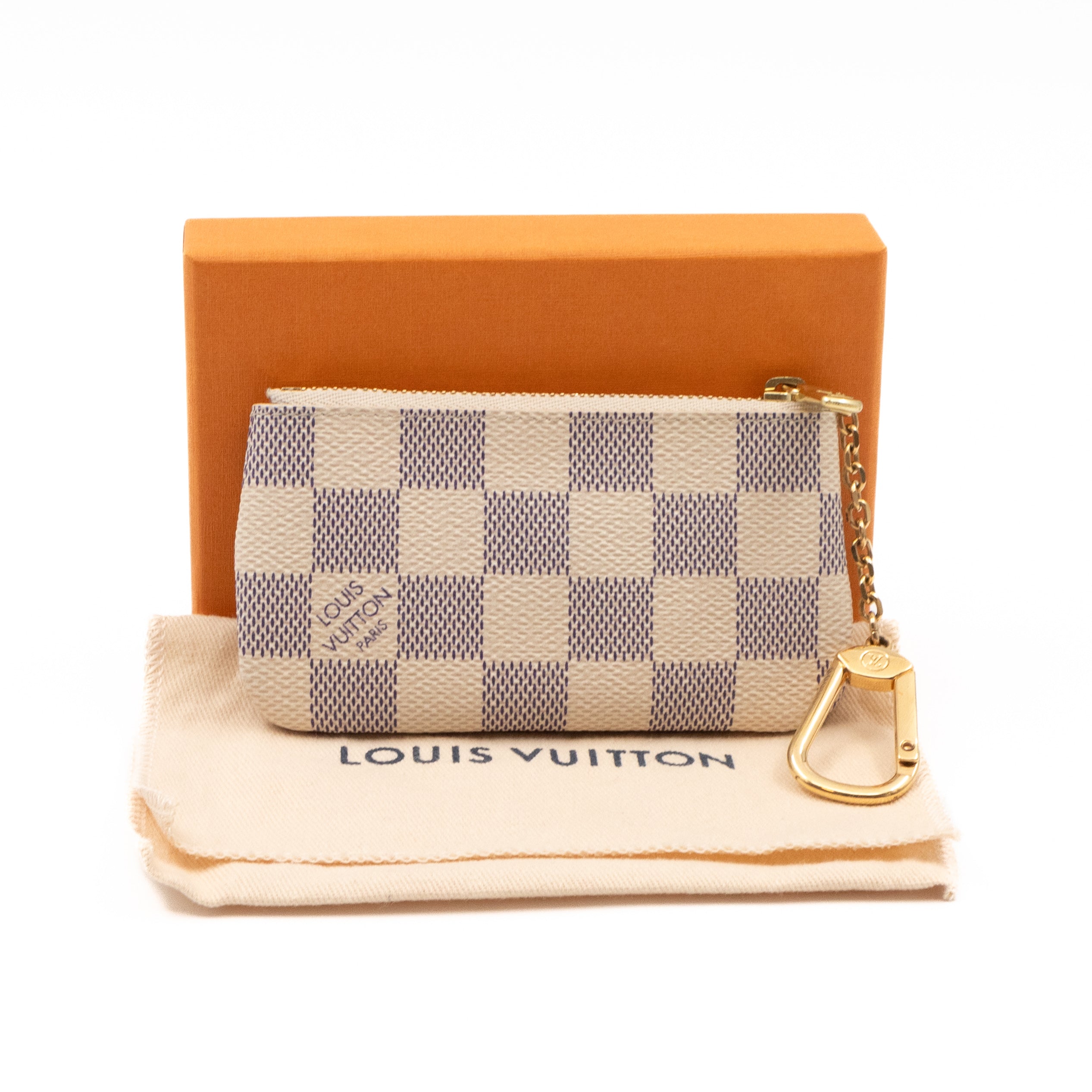 Louis Vuitton Key Pouch Damier Azur – Queen Station