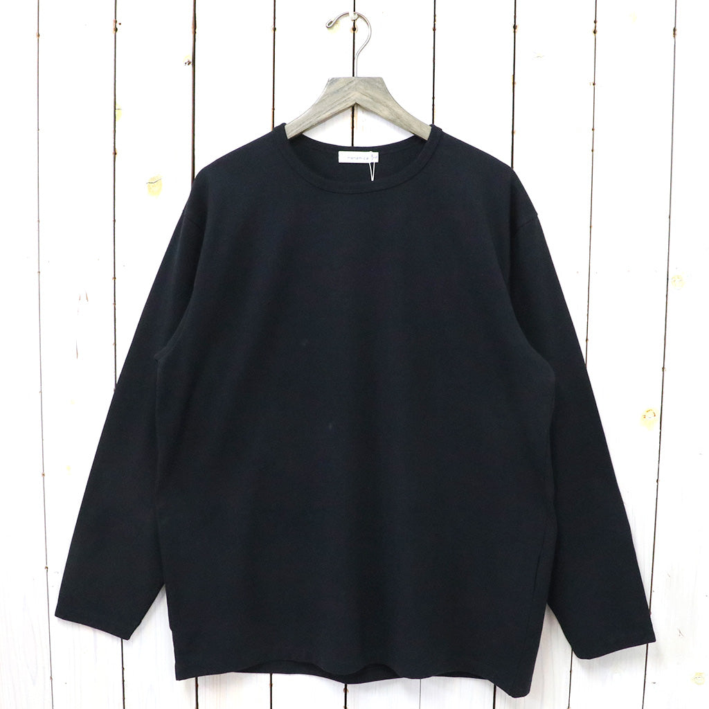 nanamica『COOLMAX Jersey L/S Tee』(Black) – Reggieshop