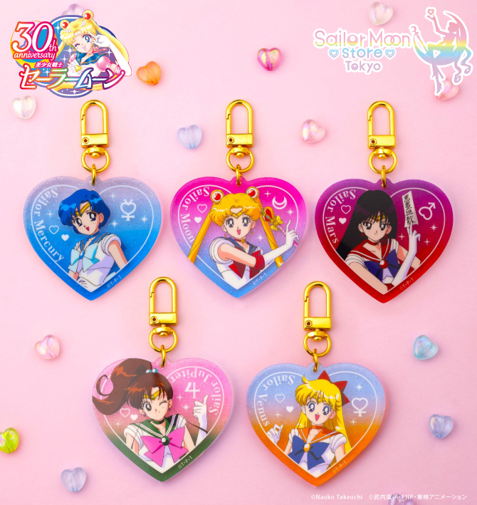 バッグチャーム』『ハートラメアクリルキーホルダー』：美少女戦士
