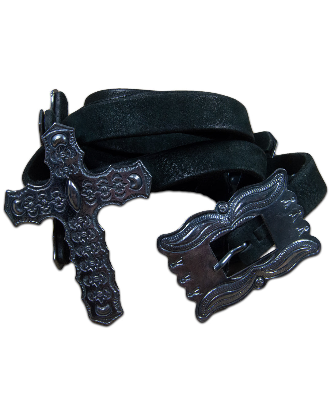 L.G.B Cross Relic Leather Belt – SaolMortem