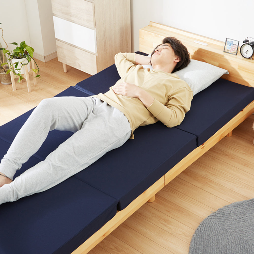 マットレス 日本製 シングル 超硬質 硬め 高反発 三つ折り 折りたたみ