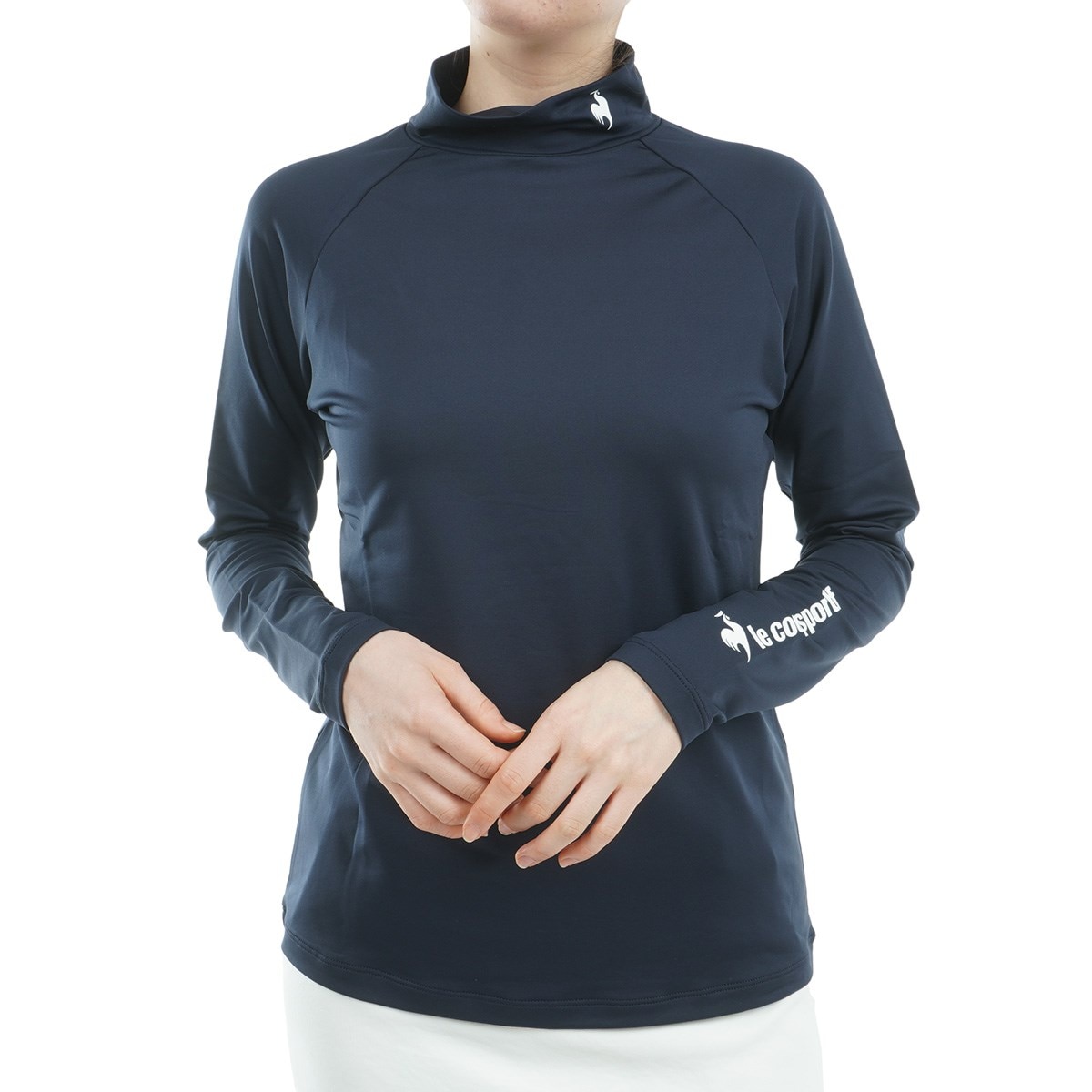 ストレッチフォーサー 裏起毛ハイネック長袖アンダーシャツ レディス