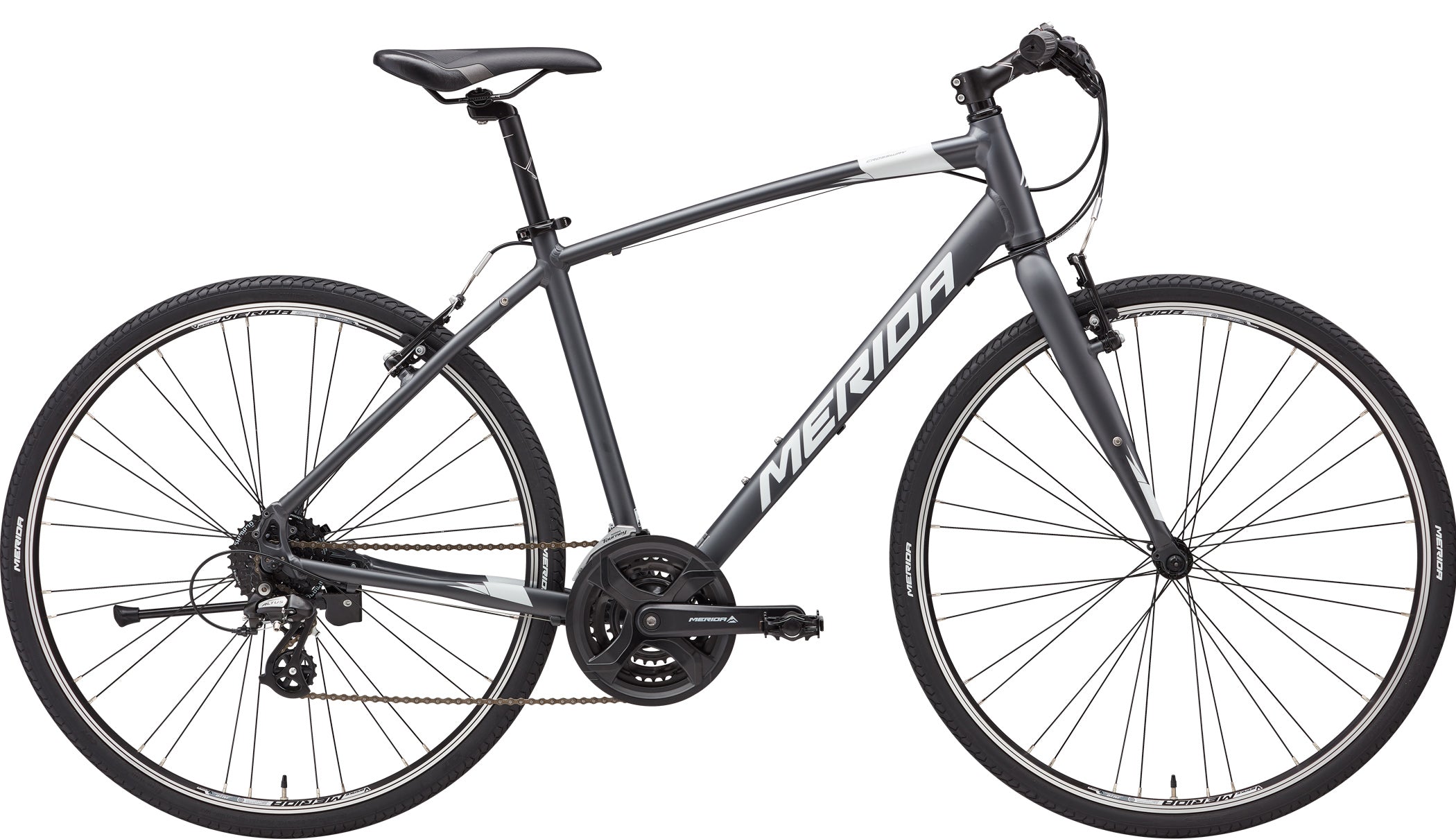 人気良品！MERIDA CROSSWAY 700C アルミ 21速 460mm BLUE クロスバイク