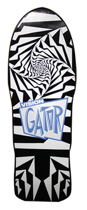 Vision GATOR II reissue skateboard deck - BLACK WHITE – SK8supply.com