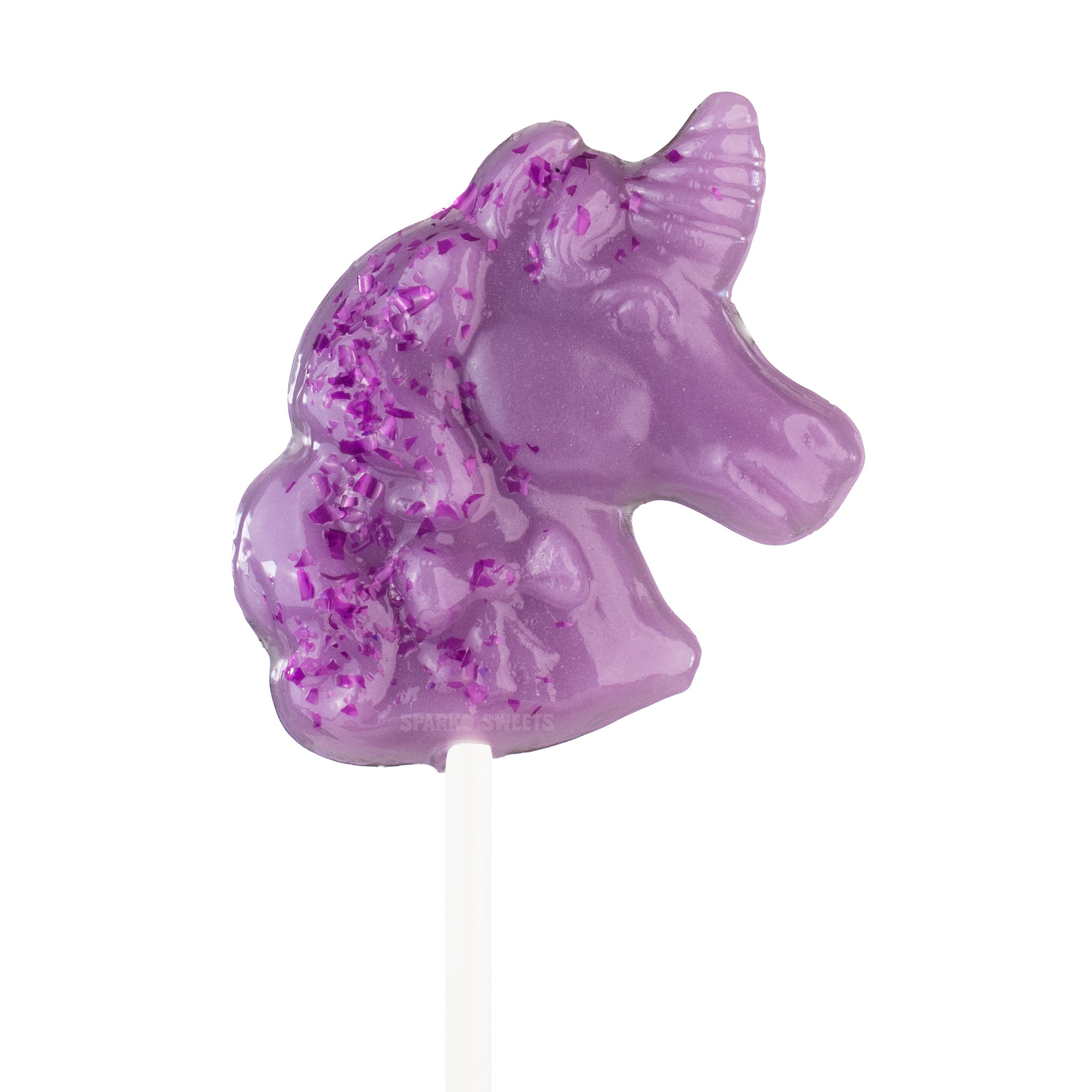 Sparkly Purple Unicorn Lollipops for Princess and Birthday Party