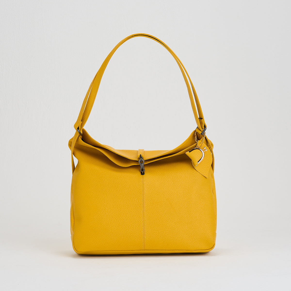 2wayショルダーバッグパックA4 シュリンク イエロー ｜ 鎌倉のバッグ