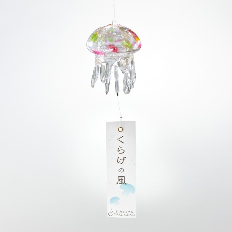 くらげ風鈴 ［ピンクカラフル］ – タクグラス