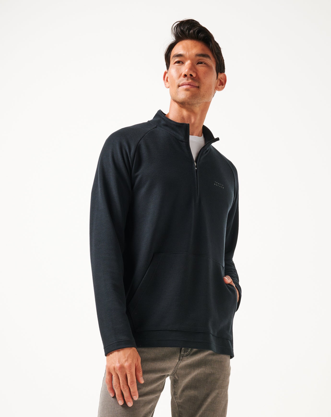 Performance Waffle Quarter Zip ∣ TravisMathew