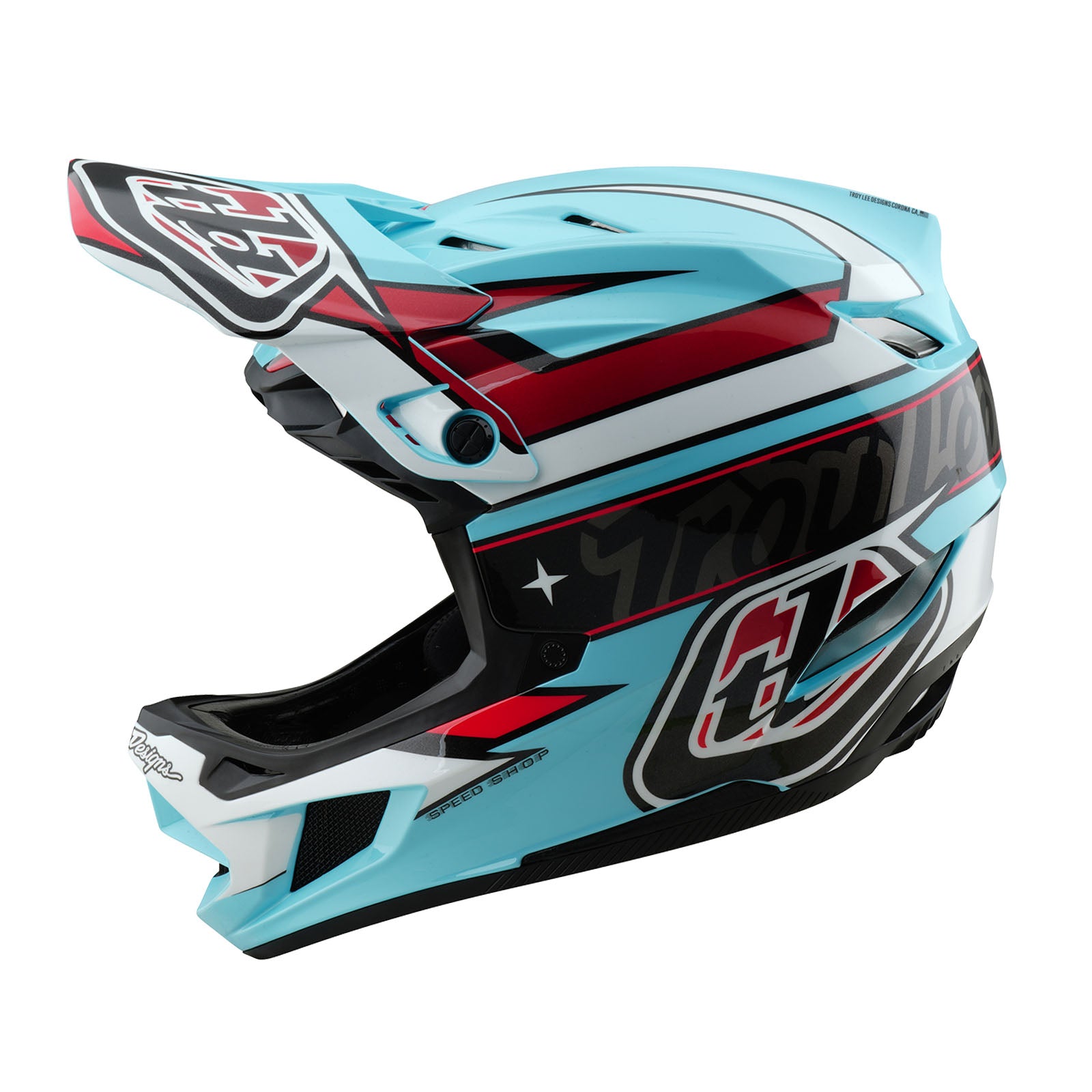 D4 Polyacrylite Helmet Linear Blue – Troy Lee Designs