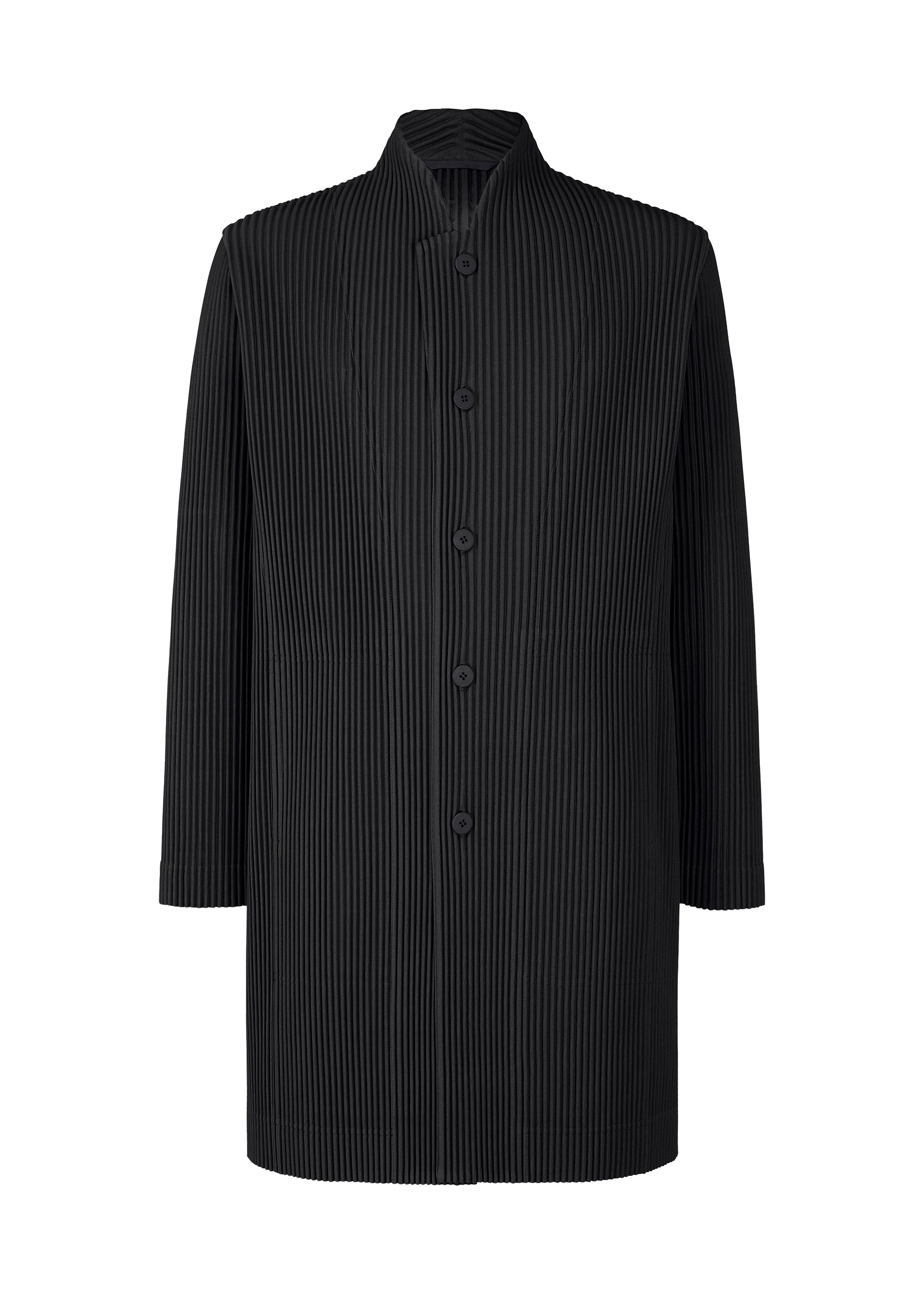 TAILORED PLEATS 2 Long Five-button Jacket Black – The official