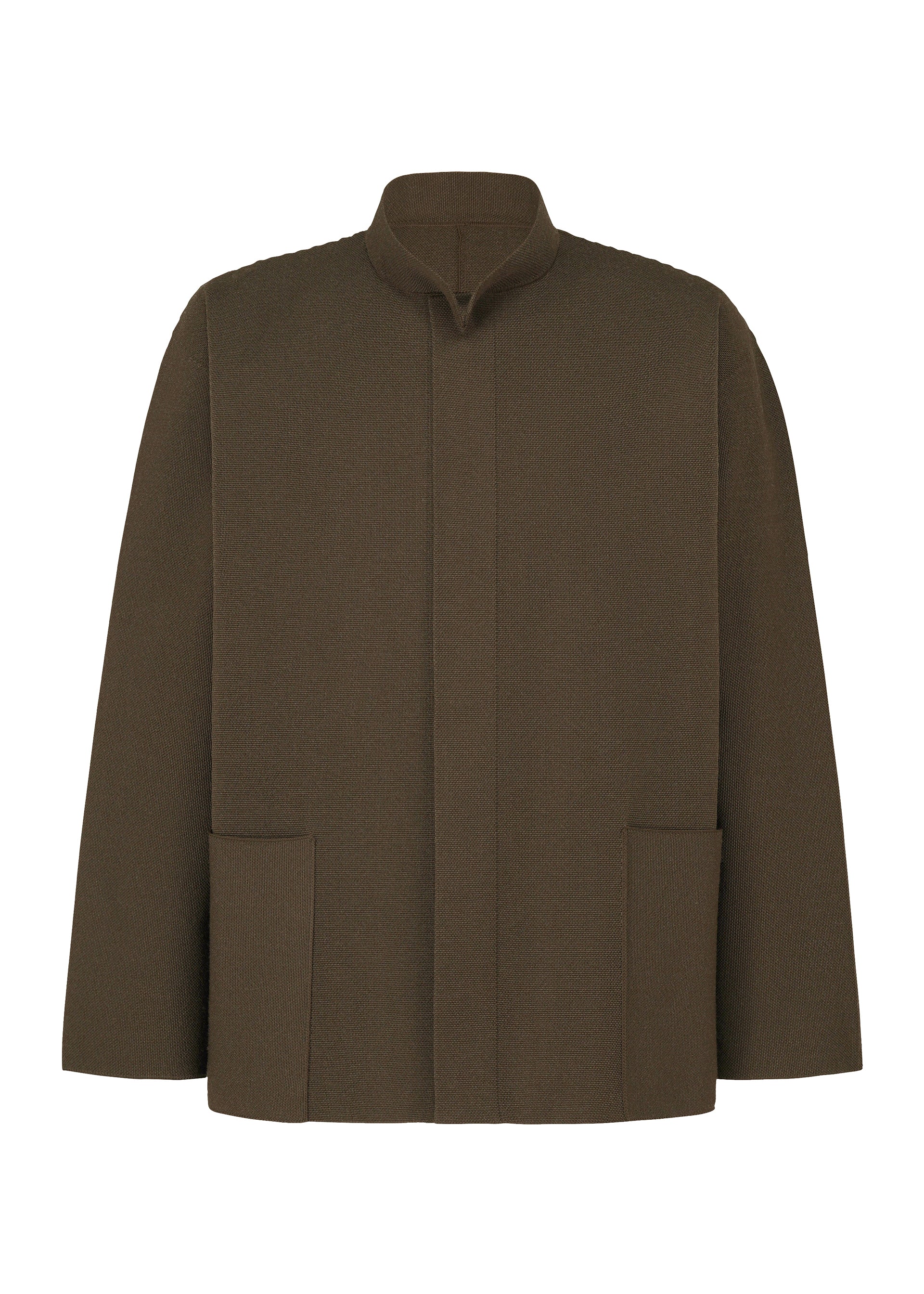 INLAID KNIT Straight Jacket Brown – The official ISSEY MIYAKE