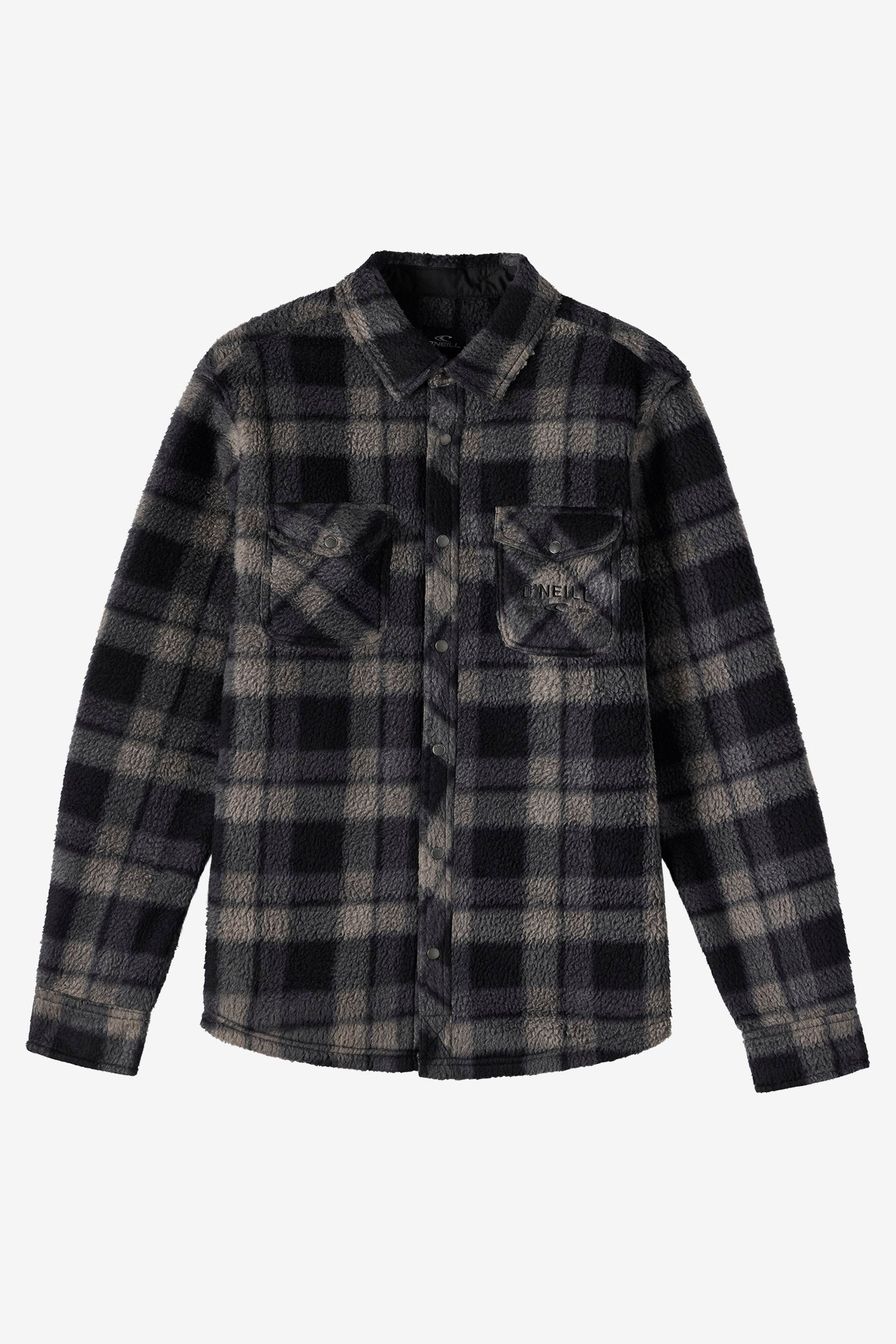 Glacier Plaid High Pile Superfleece Standard Fit Long Sleeve Shirt