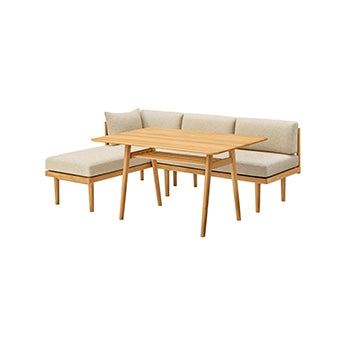 KINNA(キナ) ダイニング3点セット W1200 | ダイニングセット | unico