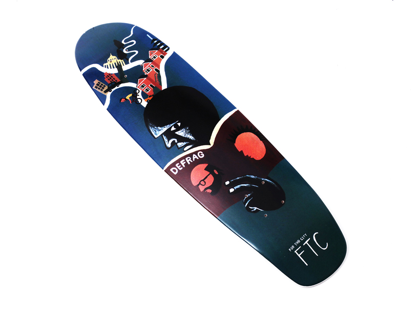 PRODUCTS] DEFRAG × FTC × SHUNTARO TAKEUCHI CRUISER BOARD | VHSMAG