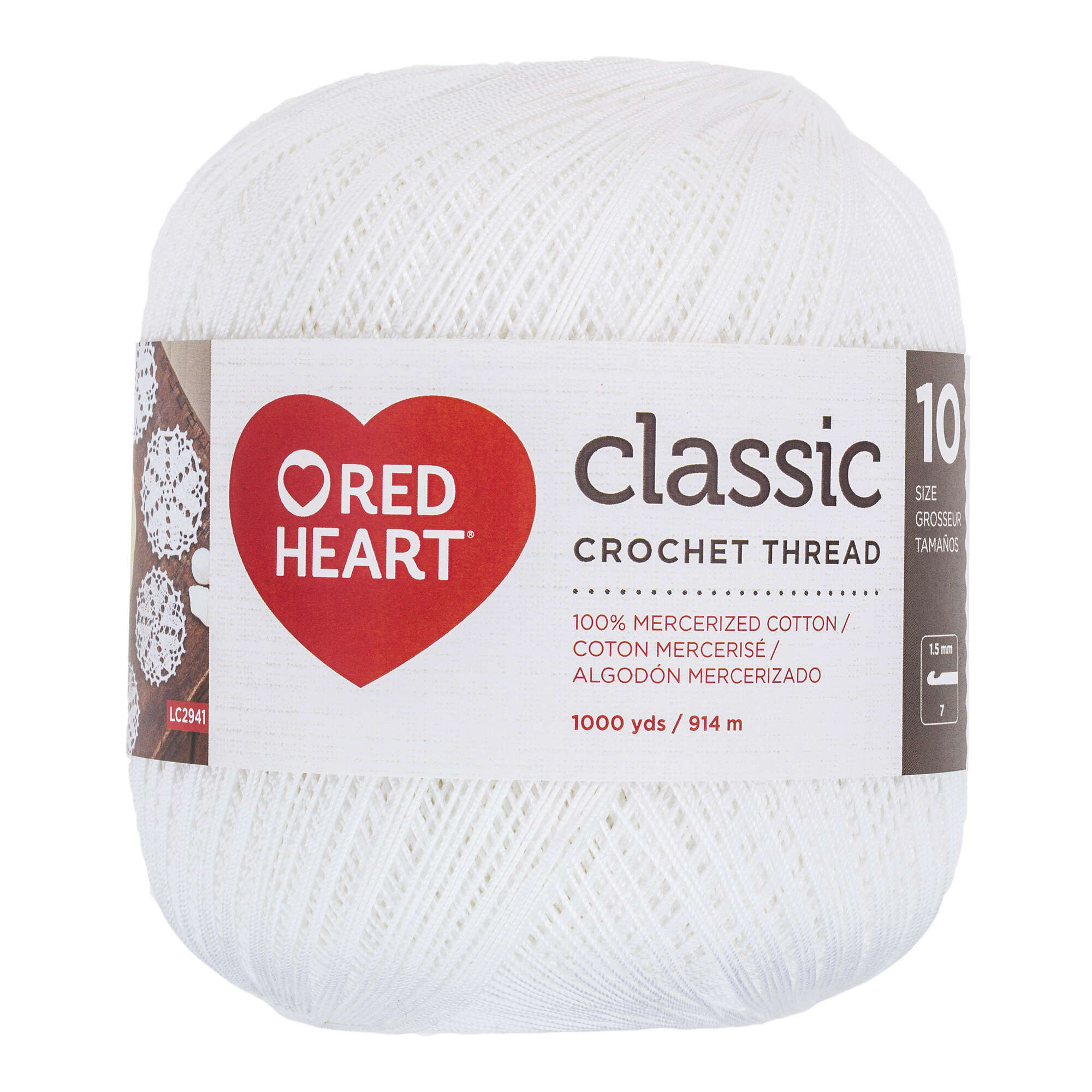 Red Heart Classic Crochet Thread Size 10 (1000 Yards) | Yarnspirations