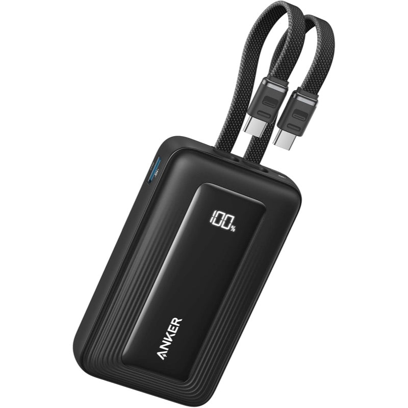 Anker Zolo Power Bank (10000mAh, 35W, Built-In Dual USB-Cケーブル