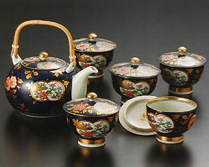 有田焼 古伊万里金彩 蓋付茶器揃 | 急須の茶器.net