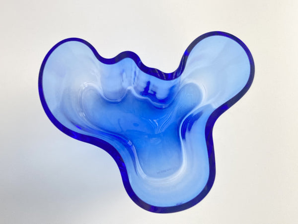 Alvar Aalto Vase Blue 160mm Iittala 1990s vintage – Damsténs