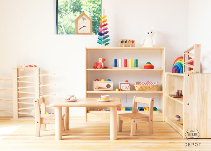 白木棚（大）可動式】】ブロック社【送料無料】【ラッピング・代引き