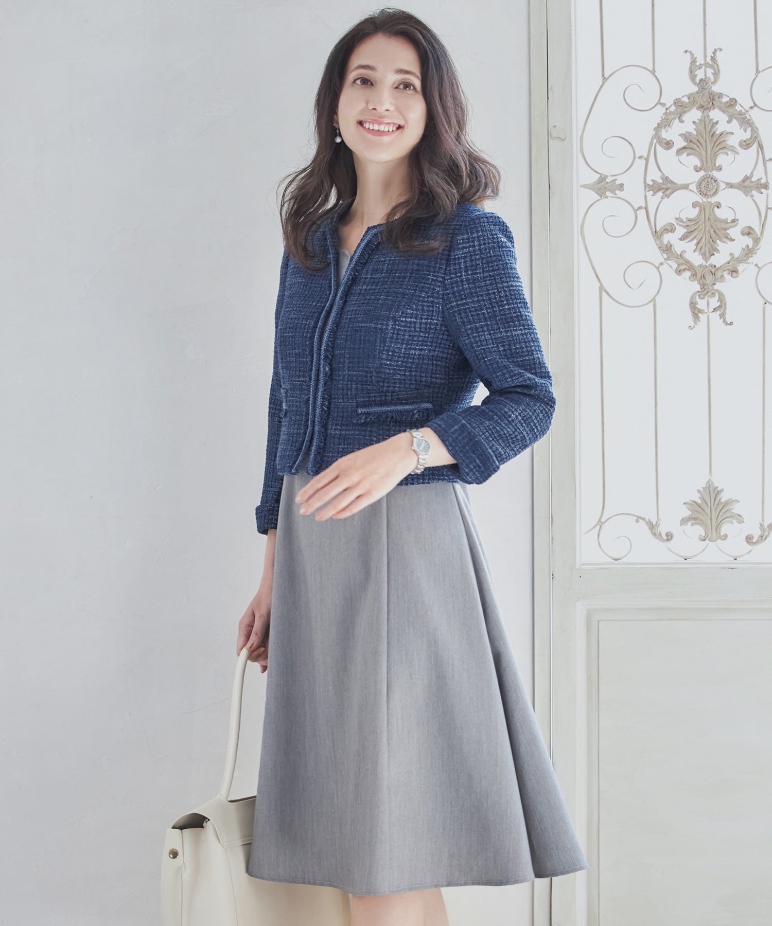 フォーマル レディースフォーマル ワンピース ジャケット 2点セット