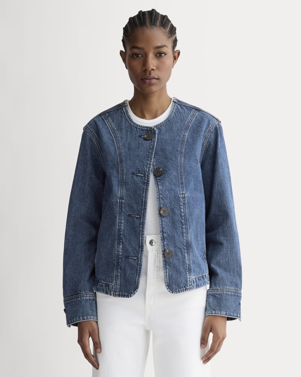 The Denim Barrel Jacket | Deep Atlantic – Everlane