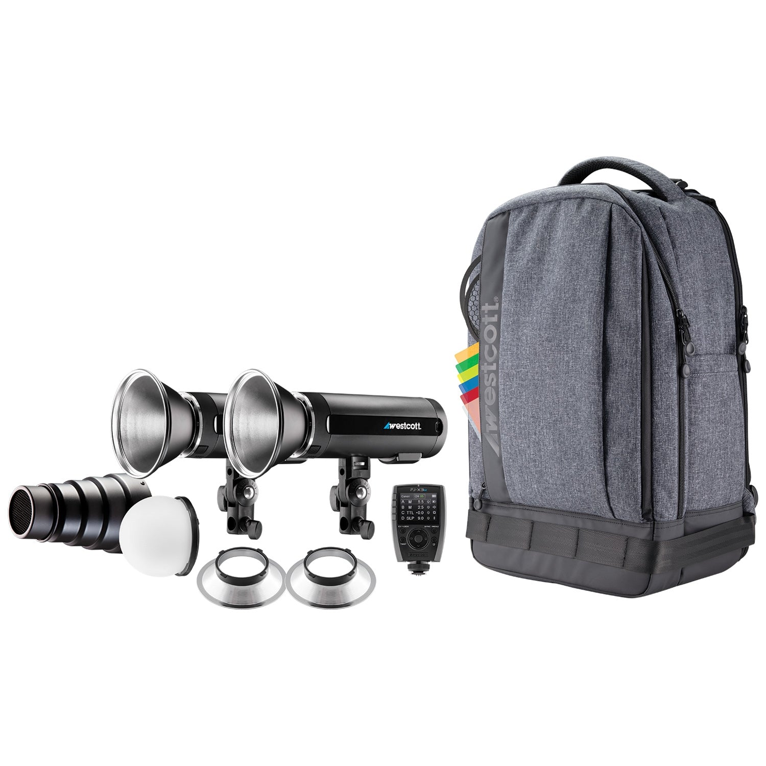 FJ200 Strobe 2-Light Backpack Kit