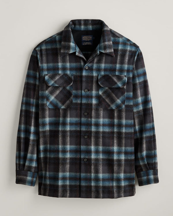 Men's Pendleton | PLAID BOARD SHIRT | Blue Plaid - FLCrooks.com