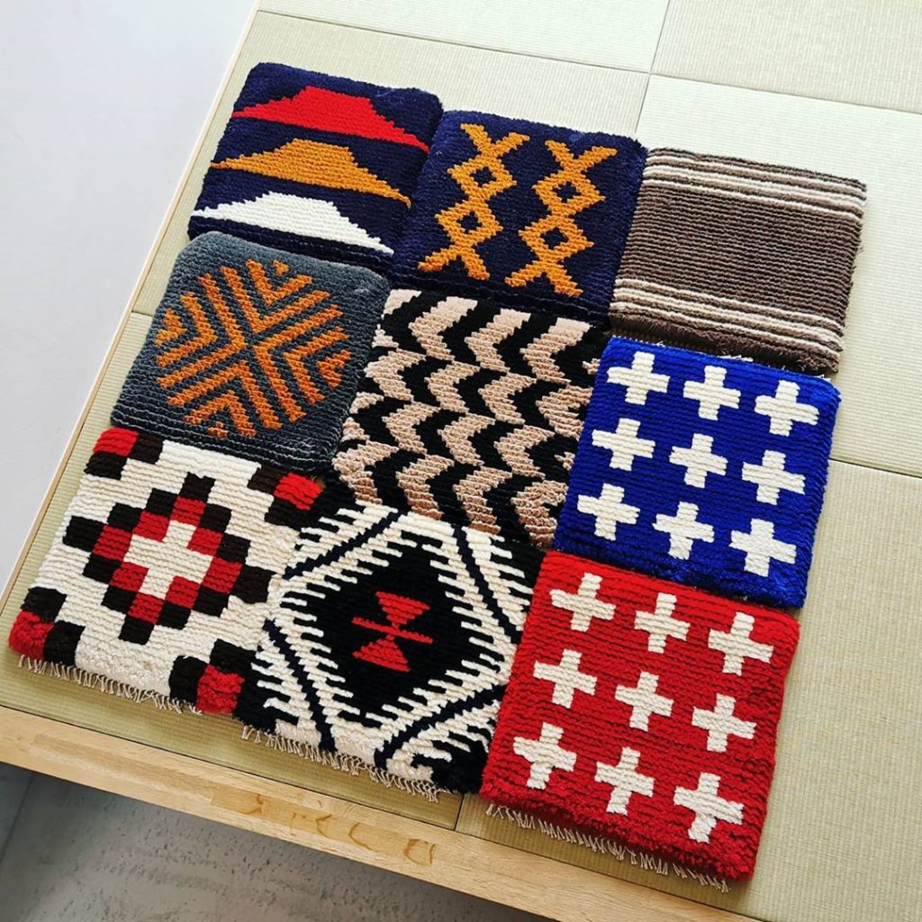 ノッティング織 椅子敷き 2 ノッティング織 椅子敷き 2 ノッティング織