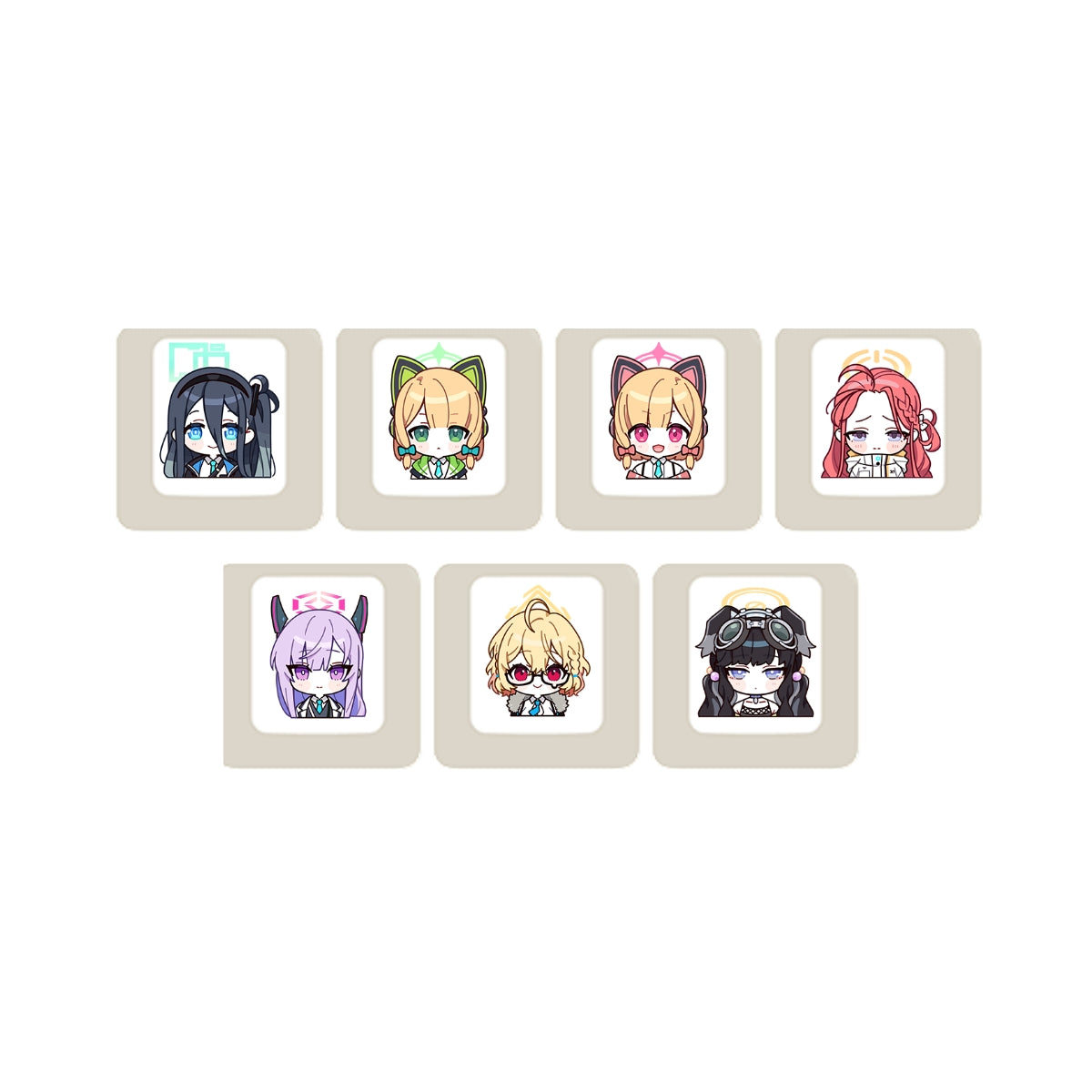 ふもコレ×ブルーアーカイブ キーキャップセット ミレニアムサイエンス