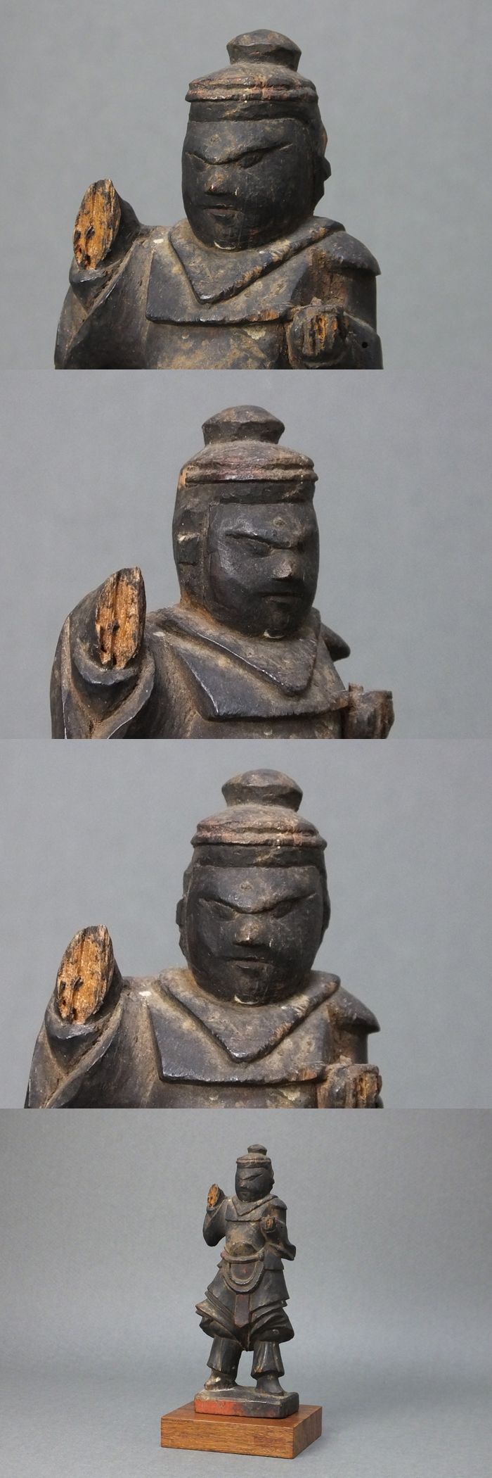 古童 - 木彫 毘沙門天立像 | 古美術品専門サイト fufufufu.com